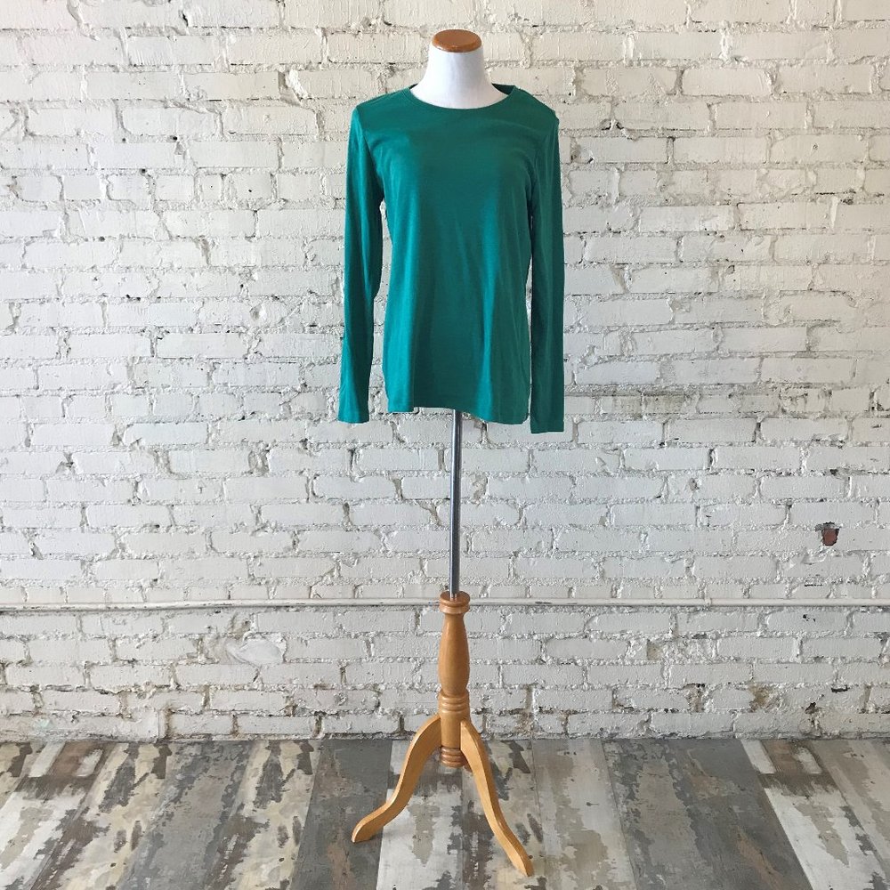 Eddie Bauer Green Long Sleeved Tee XL